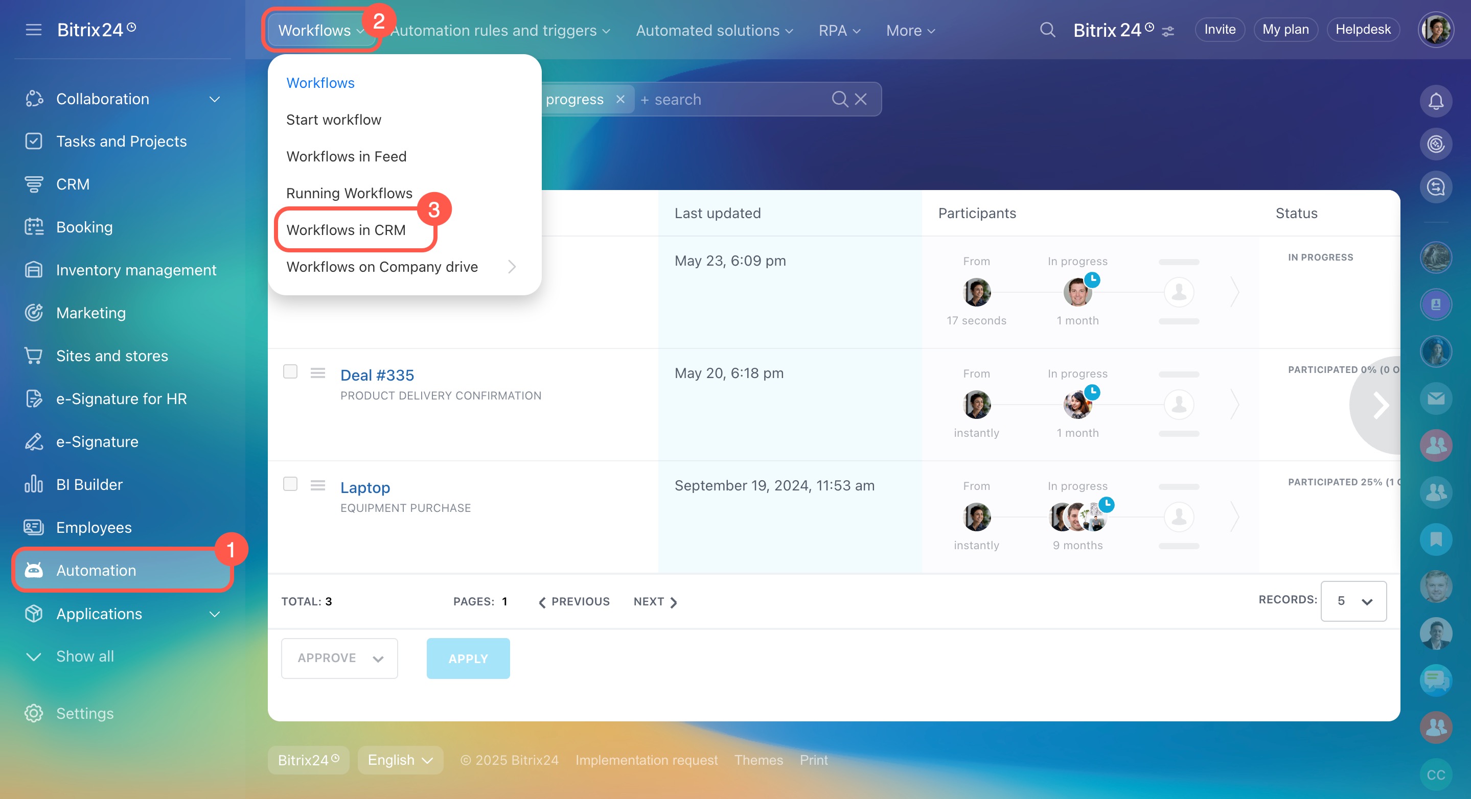 Workflows in CRM Workflows in CRM