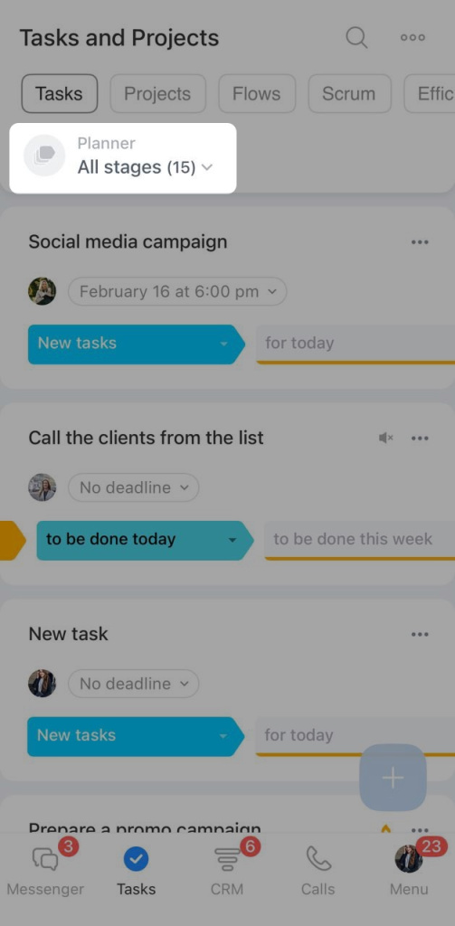 All stages All stages