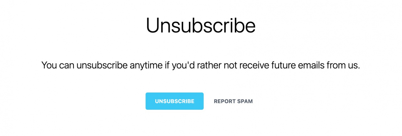 You can unsubscribe