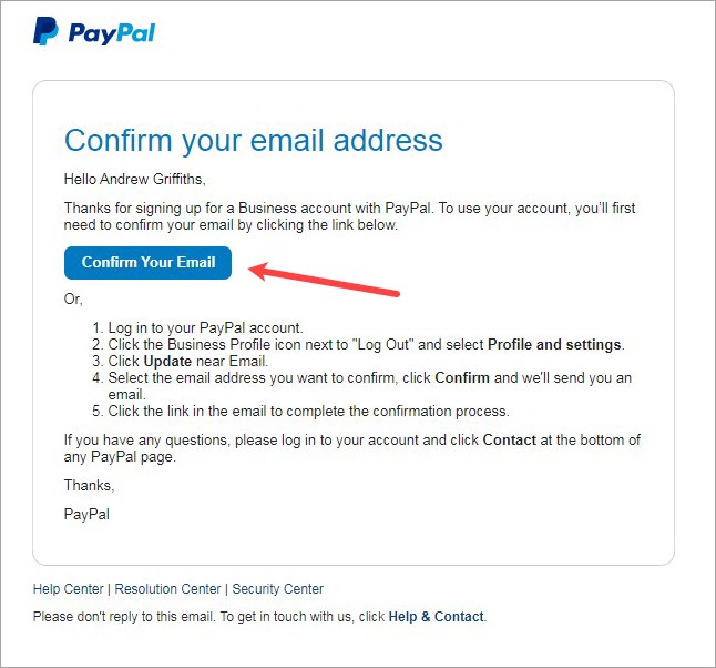 Paypal help chat