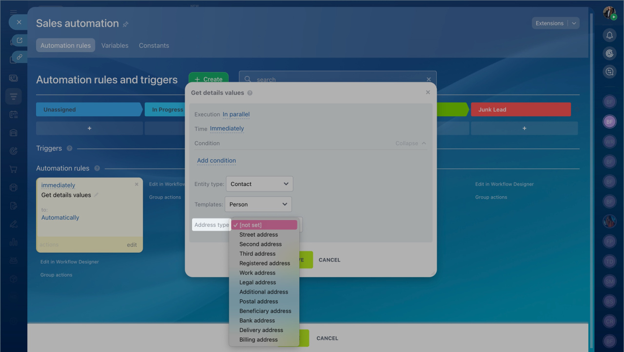 Address type Address type