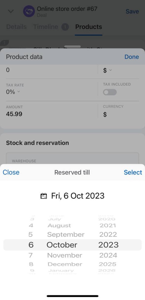 Reservation period
