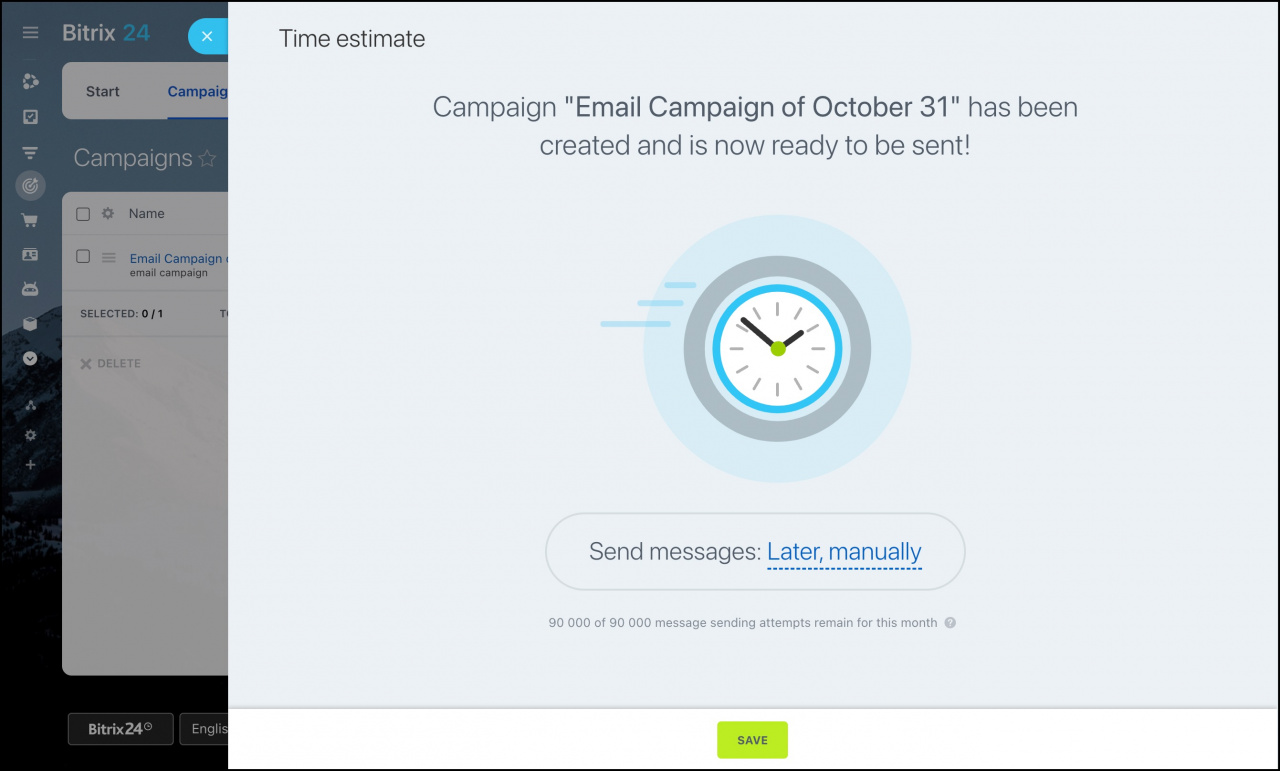 Email campaign