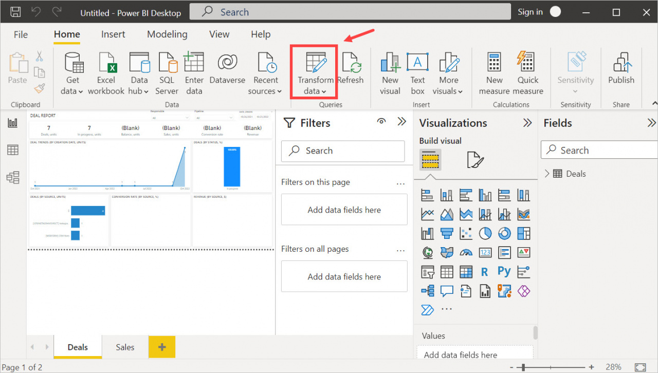 Filter report data by different dates in Microsoft Power BI