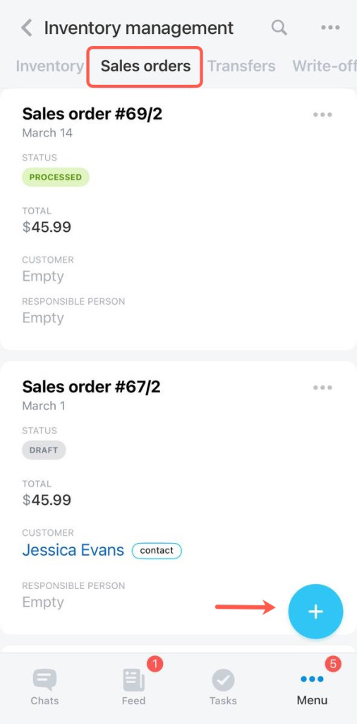 Add sales order