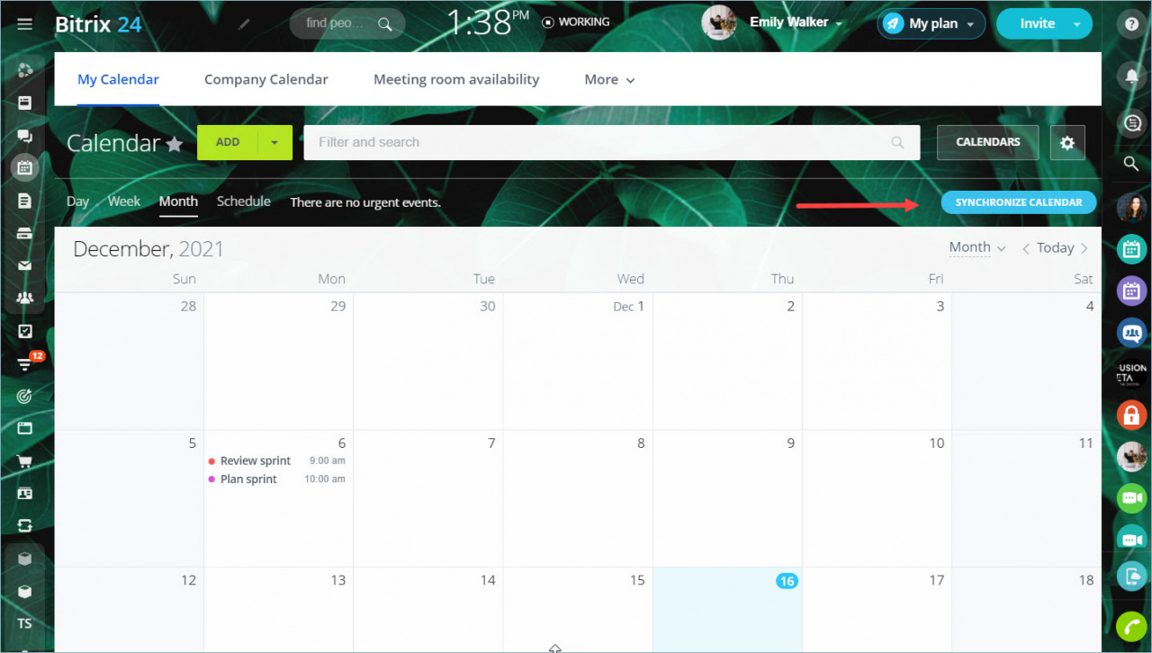 Synchronize Bitrix24 calendar with Android device