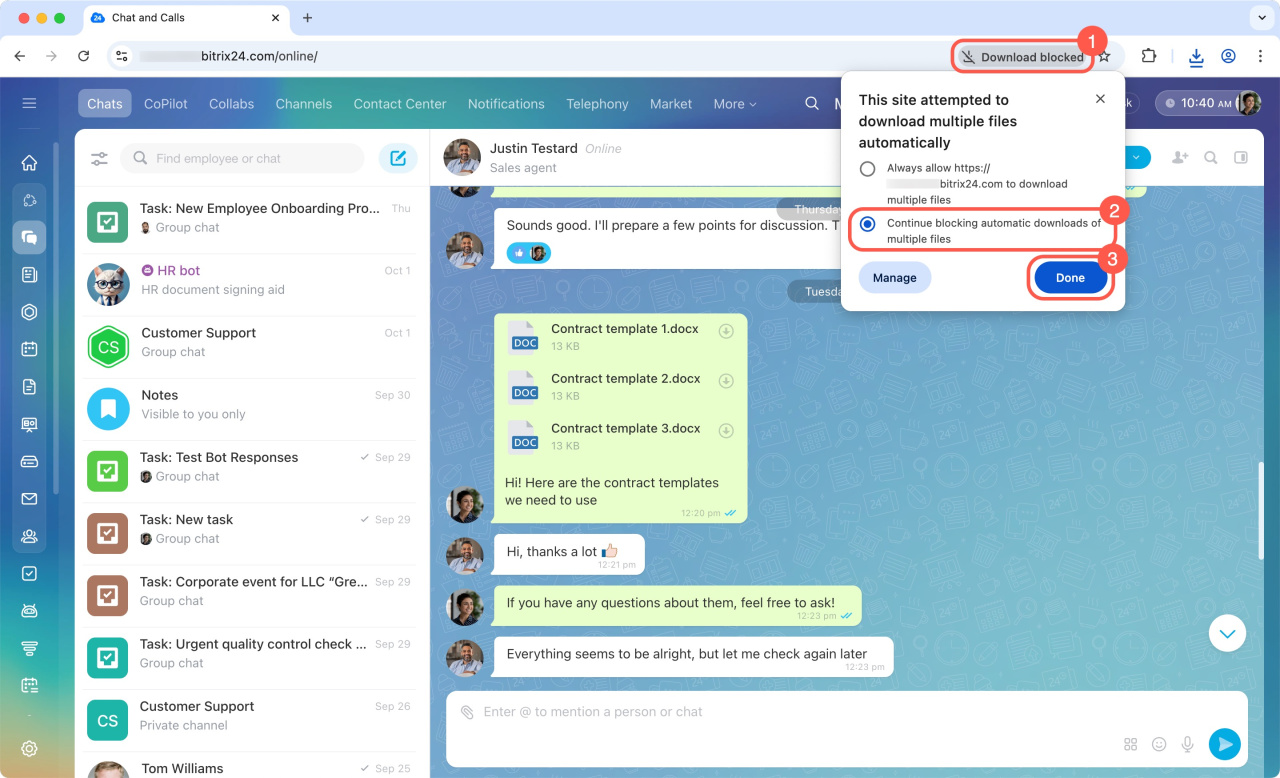 Continue blocking automatic downloads of multiple files Continue blocking automatic downloads of multiple files